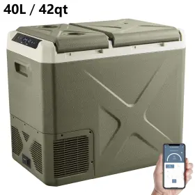 Ul-xs55-gg-wifi Bodega 12/24/100-240v Portable Car Refrigerator Rv Freezer 42 Quart Dual Zones App Control