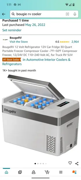 Bja3001-02803 Bouge Rv Bougie Electric Cooler Feeezer Tucson Pixkup