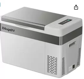 B09v2g5h7z Bougerv 12 Volt Refrigerator With Cover 12v Car Fridge 30 Quart Portable Freezer