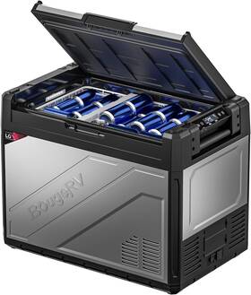 Bougerv Cr06501 12/24v Car Fridge 65l/69 Quart Portable Refrigerator