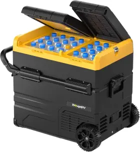 Rb020-bkusaf Bougerv 12 Volt Electric Refrigerator Freezer Dual Zone Battery Not Included