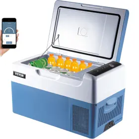 495686562 Brand 22l Portable Car Refrigerator 23 Quart Rv Fridge 12/24v Dc And 110-240v Ac Travel