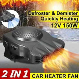 201236 Branded 150w Portable Electric Car Heater 12v Dc Heating Fan Defogger Defroster Demister