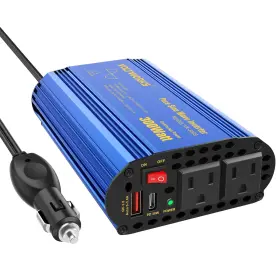 Vk-300s Branded 791300751975 300w Pure Sine Wave Power Inverter For Car 300w/12v Blue