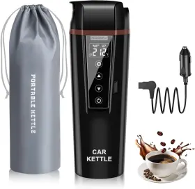 Branded01 313026811889 Car Electric Kettle 12v/24v Portable Water Boiler Heated Travel Mug Multiple New