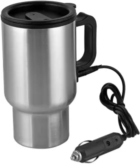 Msd-12v Branded01 12v Car Heating Cup Heated Mug 450ml Stainless Steel Travel Electric Coffee