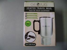 Brentwood Cmb-16 New Silver 12v Car Heated Coffee Travel Mug St. Steel 16 Oz Cup