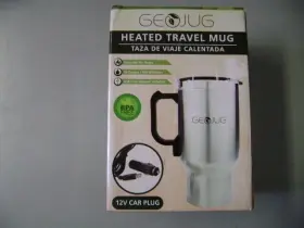 Cmb-16 Brentwood New Silver 12v Car Heated Coffee Travel Mug St. Steel 16 Oz Cup