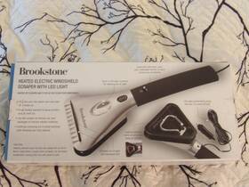 Brookstone 638688385876 Nib Heated Electric Ice Scraper 12v Car Cigarette Outlet With Led Light Extends