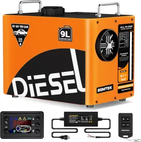 Bsmtek 720141063282 9l Large Diesel Heater 8kw 240v/110v/12v/24v All In One Air With