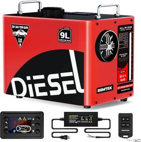 Bsmtek 720141063299 9l Large Diesel Heater 8kw 240v/110v/12v/24v All In One Air With