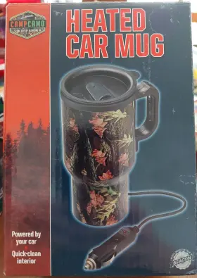 Campcamo 021276401209 Camp Camo 13oz Heated Car Mug With 4ft Adapter Cable New In Box