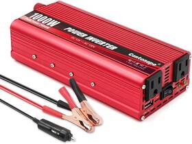 Cantonape 4350466132 1000w/2000w Peak Dc 12v To 110v Ac Power Inverter Converter With 3.1a 1000w