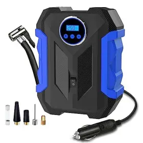 Cap-001  Carsun Digital Air Compressor For Car Auto Pump Portable Tire Inflator Led Light Dc 12v