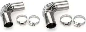 Clb2174 Cauaoa Silver Stainless Steel Air Diesel Parking Heater Exhaust Pipe Tube Elbow Connect