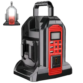 Mwq-iv05b-inverter Choerinton 350w Power Inverter Compatible With 2 Ports Red For Milwaukee M18
