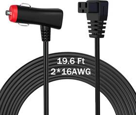 Clmlifebare Dc-231 19.6 Ft 6m Dc Power Cord Cable 12v/24v For Car Refrigerator Fridge Compatible