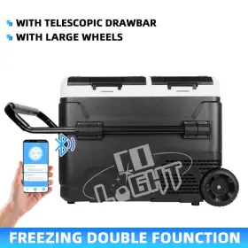 Co-jg-dc-bx-ol-ed50-c Colight 53 Quart Dual Zone App Portable Freezer Fridge Camping Travel Refrigerator Ice Maker