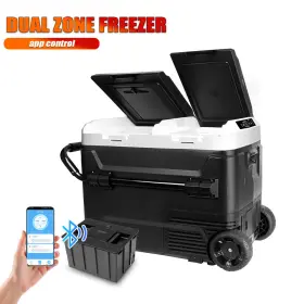 Jp50pros Colight 53 Quart Portable Car Freezer Fridge Camping Compact Refrigerator Secop Compressor