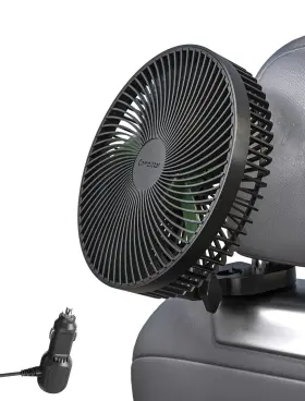 Comoistar 756166351820 8.5 Inch Portable Car Cooling Fan 12v/24v Electric Vehicle Fans With Steples