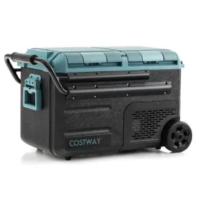 Costway 554711466128 61 Quart Car Refrigerator Portable 12/24v Dc And 110-240v Ac Dual Zone Green