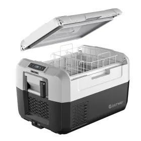 E446us-fdsa5533 Costway 37 Quart Portable Electric Car Cooler Refrigerator Compressor Freezer Outdoor