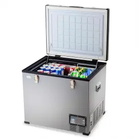 E960-fdsa5055 Costway 63 Quart Portable Electric Car Refrigerator Cooler Outdoor Camping Freezer