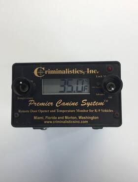 Criminalistics Inc. 78-5874 Inc. Premier Canine System Temperature Monitor