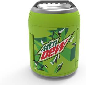 Curtis Mis604md Mountain Dew Branded Shaped 6 Can Mini Personal Fridge Green