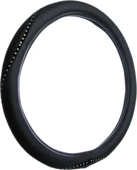 38466p Custom Accessories Bling Rope Steering Wheel Cover - Sparkling Stylish Vegan Le