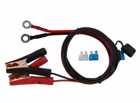 Cuzec 698545805374 10.5ft/3.2m 16 Awg Extension Cord Eyelet Terminal With Battery Clamp 12v/24v