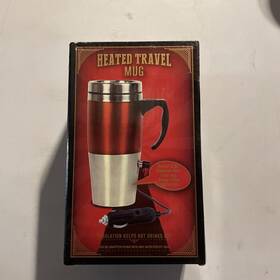 Cvs 5042855628 Heated 15 Oz. Travel Mug Stainless Steel 12v Coffee New In Box