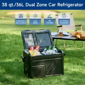 Crfed36 Dartmoor 38 Qt/36l Car Refrigerator Dual Zone Portable Fridge Cooler Dc Ac Power