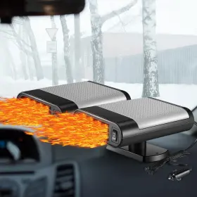 Jia-datanly-1320 Datanly 2 Pcs 12v 150w Portable Car Heater Defroster In 1 Modes Grey