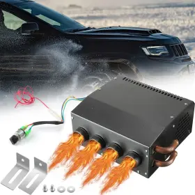Jia-datanly-1756 Datanly 12v Portable Car Auxiliary Heater 4 Ports Windscreen Demister Defr