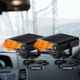 Datanly Jia-datanly-466 2 Pcs 12v 150w Portable Car Heater Defroster Windshield With Cigarette Lighter 3