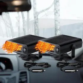 Jia-datanly-466 Datanly 2 Pcs 12v 150w Portable Car Heater Defroster Windshield With Cigarette Lighter 3
