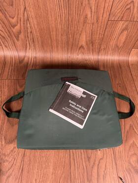 Dearforms 039161209847 Green Portable Seat Cushion Microwave Heated 15 Inch X 13.5 8 Hours Warm