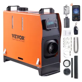 Diesel 840349928104 Vevor Air Heater All-in-one 12v 5kw Bluetooth App Lcd For Car Rv Indoors
