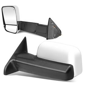 Dna Motoring Twm-013-t111-ch Adjustable Powered Heated Defroster Towing Mirro