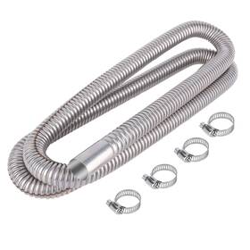 Dojobkinb Pqg-200cm Stainless Steel Exhaust Hose Fuel Tank Diesel Gas Vent Length 78.7 Inch