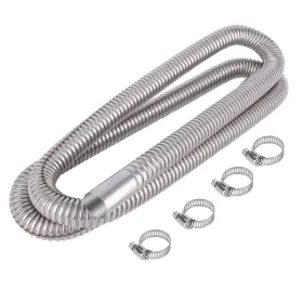 Pqg-200cm Dojobkinb Stainless Steel Exhaust Hose Fuel Tank Diesel Gas Vent Length 78.7 Inch