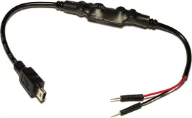 Dongar Technologies 707568714690 Simpleusbcable 12v To Miniusb Two-prong Universal Dashcam Adapter Black Dongar Technologies 707568714690 Simpleusbcable 12v To Miniusb Two-prong Universal Dashcam Adapter Black