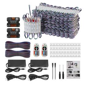 Dyna-living Bi0069iec95 200ft Rgb Led Storefront Lights With Bluetooth And Ir Controller 400pcs 3-led Smd