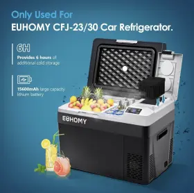 Akdc-01 E Euhomy Car Refrigerator Battery For Cfj/tww 12/24v Dc And 120-240v Ac Freezer
