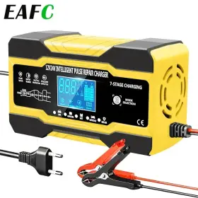 Rj07 Eafc 12v 10a/24v 5a Full Automatic Car Battery Charger 7-stage Smart Fast Charging