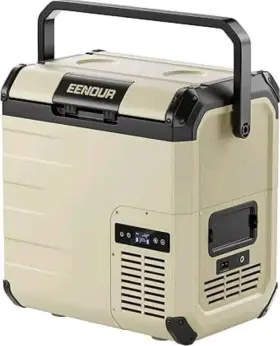 Eenour 313040266214 D18 12 Volt Car Refrigerator Portable Freezer 19qt/18l Battery And Solar P