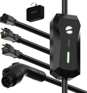 Eg Evgoer Eg-jp16-01-us Portable Level 1/2 Ev Charger 16a 110-240v With 25ft Cable For J1772 Non-tesla Evs