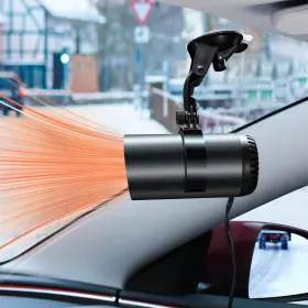 Elohei 735157661018 12v Car Heater 2 In 1 Fast Portable Fan And Defroster For Windshie