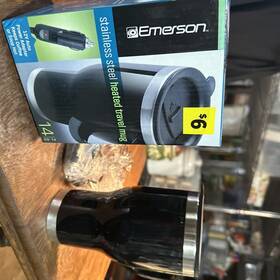 Emerson 19414 Stainless Steel Heated Travel Mug 12v - 14 Fl. Oz